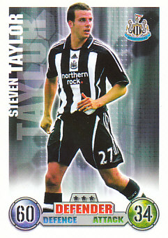 Steven Taylor Newcastle United 2007/08 Topps Match Attax #214